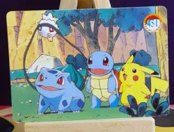 POKEMON POCKET MONSTERS VENDING PRISM STICKER 459 PSYDUCK PIKACHU EEVEE SQUIRTLE - Image 3