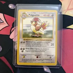 Pokemon Card - Pidgeotto Base Set (Shadowless) 22/102 Rare! NM CLEAN! FastShip! - Image 1