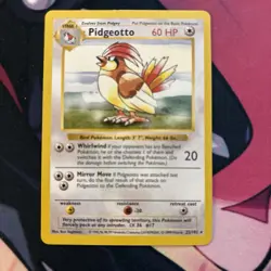 Pokemon Card - Pidgeotto Base Set (Shadowless) 22/102 Rare! NM CLEAN! FastShip! - Image 3