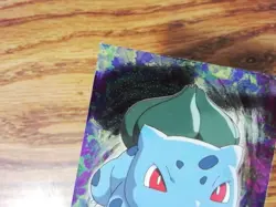 01 Bulbasaur E1 of 12 TOPPS Pokemon Evolution Card - Textured Dots Foil - Image 3