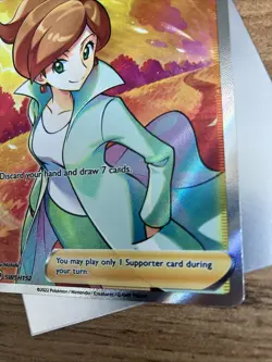 Pokemon Card Professor's Research Professor Juniper Swsh152 Black Star Promo NM - Image 3