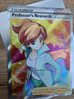 Pokemon Card Professor's Research Professor Juniper Swsh152 Black Star Promo NM - Image 4
