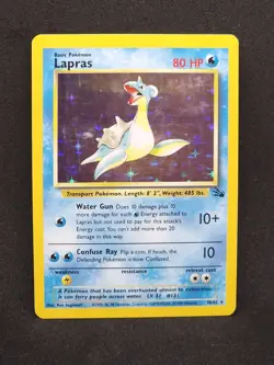 Pokemon Fossil Lapras 10/62 (LP) - Image 1