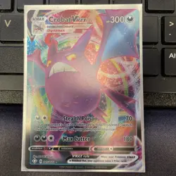 Pokemon TCG Crobat VMAX Shining Fates 045/072 Holo Ultra Rare Nm + Top Loader - Image 1