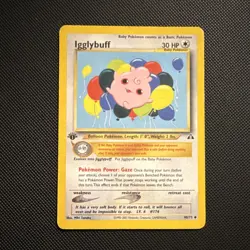 Pokemon Igglybuff 40/75 Neo Discovery 1st Edition Uncommon Basic 2001 HP30 - Image 1