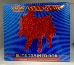 Pokemon Sword and Shield base Zamazenta Elite Trainer Box (ETB) SEALED - Image 1