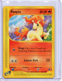 Ponyta 126/165 Expedition Base Set Pokemon TCG 2002 Common HP - Image 1
