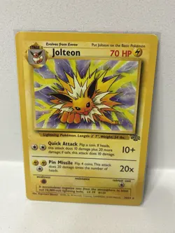 Pokemon Jolteon 20/64 Jungle Non-Holo Rare HP Condition - Image 1