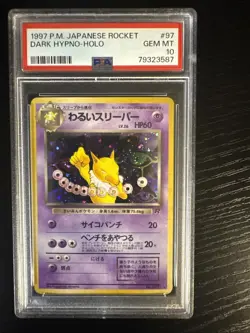 PSA 10- Rocket Gang Dark Hypno Holo (Japanese) Team Rocket 97 1998 Pokemon - Image 1