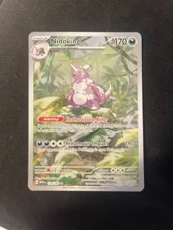 Nidoking 151 2023 Holo Rare Mint Pokemon TCG Scarlet & Violet 174/165 - Image 1