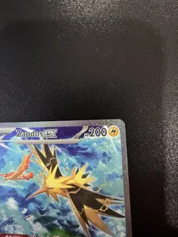 Pokemon Zapdos EX Full Art Holo 202/165 MEW English 151 TCG - Image 4