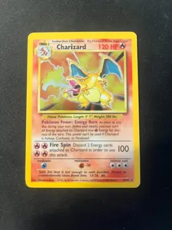 Charizard Base Set Unlimited Holo LP Vintage Pokemon TCG WOTC 4/102 - Image 1