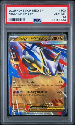 2025 POKEMON MEG EN-MEGA EVOLUTION #100 MEGA LATIAS EX PSA 10 - Image 1