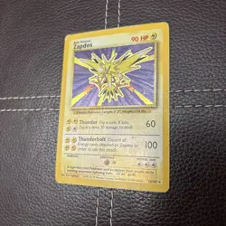 Pokemon TCG - Zapdos - 16/102 - Unlimited Base Set - PL Holo Rare (1999) - Image 2