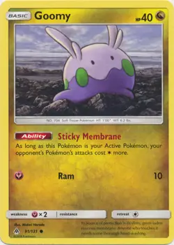 Pokemon - Goomy - 91/131 - Common - Sun & Moon Forbidden Light - NM - Image 1