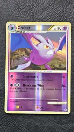 Crobat 14/95 Rare Reverse Holo Pokemon TCG Unleashed - Image 1