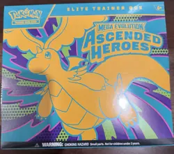 Pokemon Elite Trainer Box Mega Evolution Ascended Heroes Dragonite English TCG - Image 1