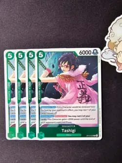 4x OP14-029 Tashigi R Playset -One Piece TCG- The Azure Sea's Seven Eng - Image 1