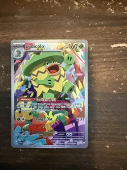 Pokemon TCG Ludicolo Phantasmal Flames 095/094 Illustration Rare NM Card English - Image 1
