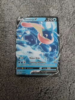Pokemon TCG Greninja V Fusion Strike 073/264 Holo Rare Card NM - Image 1