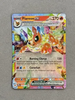 Pokemon TCG Flareon EX Prismatic Evolutions Double Rare Holo Card 014/131 NM /M - Image 3