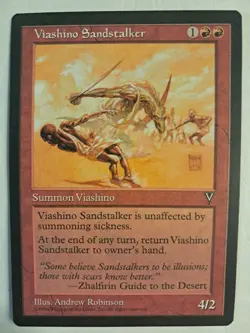 Viashino Sandstalker Visions LP MTG Magic Red Haste HUGE BULK DISCOUNTS! - Image 1