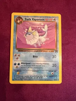2000 Pokemon Team Rocket 45/82 Dark Vaporeon - Image 1