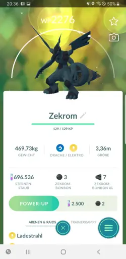 Pokemon Go Shiny Zekrom - Pokemon Go Schillernd Zekrom - Image 1