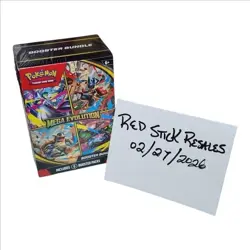 Pokemon TCG Mega Evolution Booster Bundle Factory Sealed 6 Packs NEW - Image 1