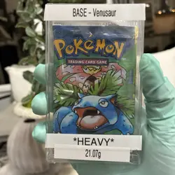 (HEAVY) Pokemon Base Set Sealed Booster Unlimited – Venusaur – WOTC – 21.07 g - Image 2