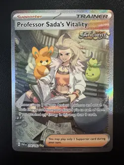 Pokemon TCG Professor Sada's Vitality 256/182 Paradox Rift Special Rare - Image 1