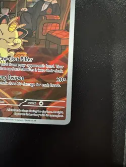 Pokemon: Team Rocket's Meowth 203/182 SV10 - Destined Rivals Illustration Rare - Image 5
