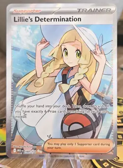 Lillie's Determination 169/132 🌟🌟 Pokemon Mega Evolution Holo Ultra Rare NM/M - Image 1