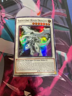 YUGIOH - SHOOTING RISER DRAGON - SUPER RARE - DANE - LIMITED EDITION - NM - Image 1