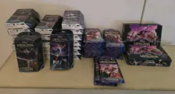 Lot Of 57 Disney Lorcana Rise of the Floodborn - Sleeves, Decks & Booster Box - Image 1
