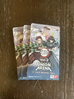 Bandai Union Arena TCG: X3 Demon Slayer Kimetsu no Yaiba Vol. 2 Booster Pack - Image 2