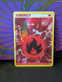 Fire Energy - 106/110 - Pokemon Ex Holon Phantoms Holo Card LP - Image 1