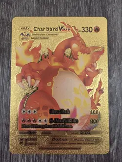 Pokemon Charizard Gold Foil VMAX 020/189 , Rare Card - Image 1