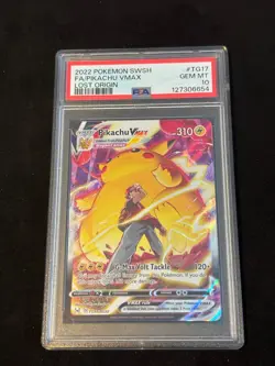 PSA 10 Pikachu VMAX TG17 - Pokemon Graded Card Lost Origin Sword and Shield - Image 1