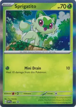 Sprigatito SVP001 SVP 001 Promo Pokemon Card NM - Image 1