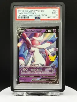 Dark Sylveon V SWSH134 SWSH: Sword & Shield Promo Cards Holo PSA 9 Mint - Image 1