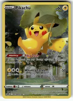 Pikachu GG30/GG70 Crown Zenith: Galarian Gallery NM Pokemon Card TCG - Image 1