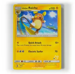 Pokemon - Alolan Raichu - Battle Academy Stamp - SM65 - Black Star Promo Card - Image 1