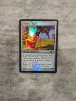 *foil* Swiftfoot Boots Magic Core Set 2012 M12 Commander Equipment - Image 1