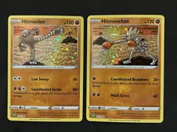 Hitmonlee 011 & Hitmonchan 012 CLV Pokemon Trading Card Game Classic English NM - Image 1