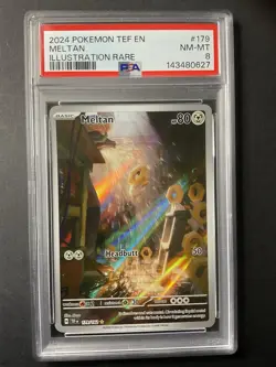 Meltan 179 PSA 8 2024 Pokemon Illustration Rare TEF EN - Image 1