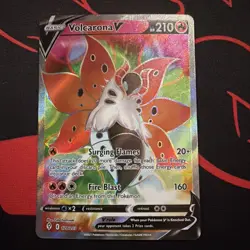 Pokemon Evolving Skies Volcarona V 170/203 Full Art Ultra Rare Holo NM - Image 1