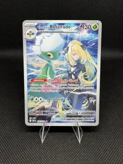Cynthia's Roserade 184/182 illustration Rare | NM | Pokemon Destined Rivals - Image 1