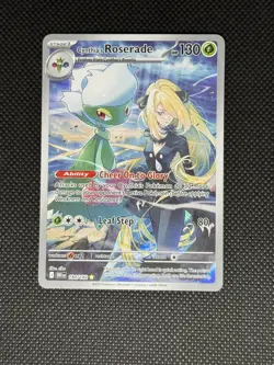 Cynthia's Roserade 184/182 illustration Rare | NM | Pokemon Destined Rivals - Image 2