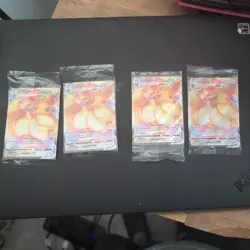 SEALED 4 x Pokemon Eevee VMAX SWSH087 Shining Fates Holo Black Star Promo NM - Image 1